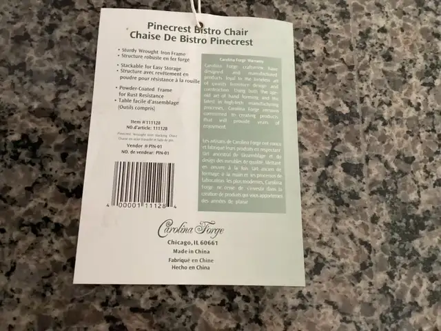 patio table and 9 chairs - Photo 2