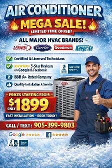 Air conditioner best deals with installation