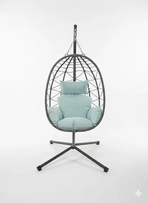 Brand New 1-Seat or 2-Seat Hanging Egg Chair From $149 or $199 - Photo 5