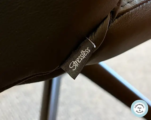 4 Reclining Leather Stressless Dining Chairs at Charmaine's - Photo 3