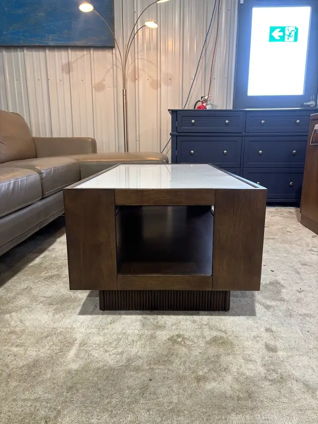 Coffee table with stone top - Photo 3