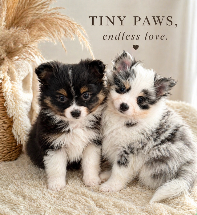 Loving Pomchi Puppies