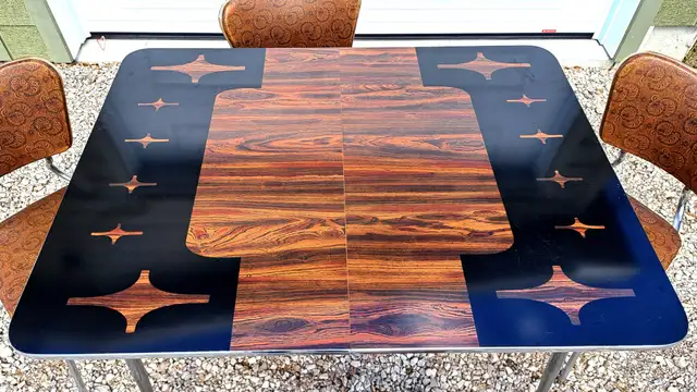 VINTAGE ATOMIC CHROME KITCHEN DINING SET MCM - Photo 3