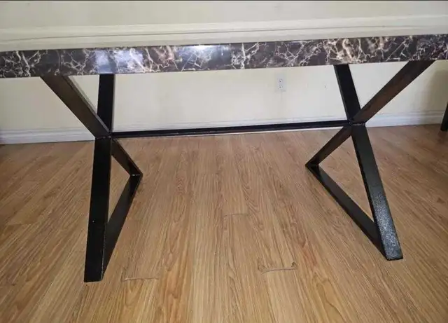 Marble-look Dining Table for 6 Persons - Photo 2