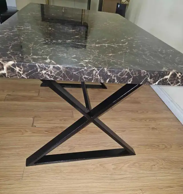 Marble-look Dining Table for 6 Persons - Photo 3