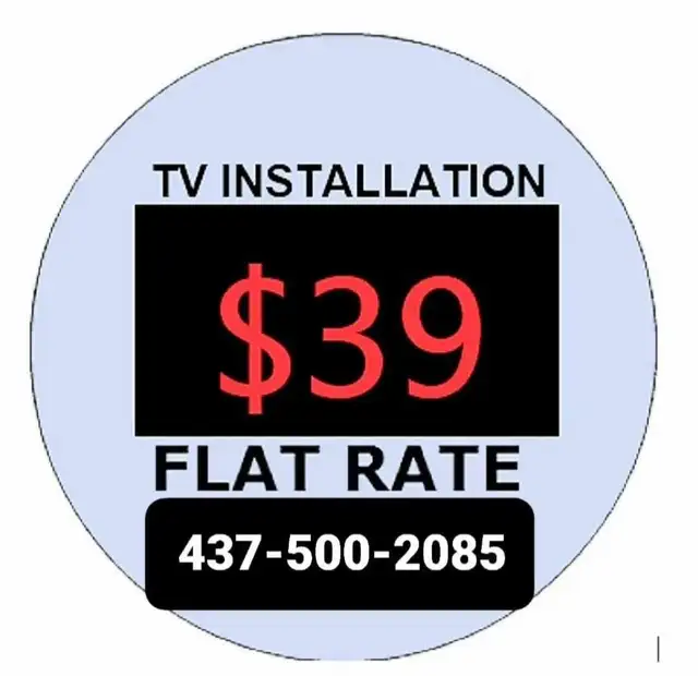 $39 flatrate TV wall mount installation 4375002085 (lowest in G