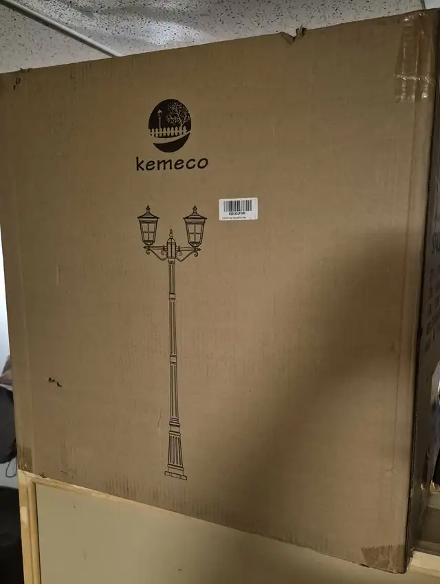 8FT SOLAR LAMP POST – DOUBLE HEAD – NO WIRING – NEW – $240 - Photo 3