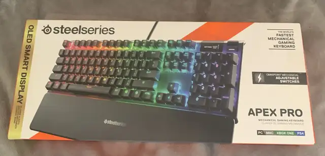 STEELSERIES APEX PRO – OMNIPOINT SWITCHES – OLED –SEALED - $160