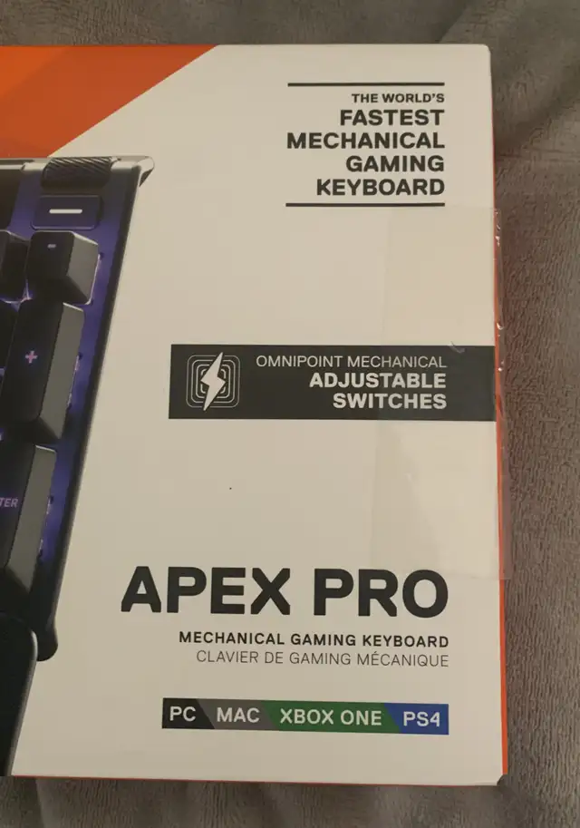 STEELSERIES APEX PRO – OMNIPOINT SWITCHES – OLED –SEALED - $160 - Photo 5