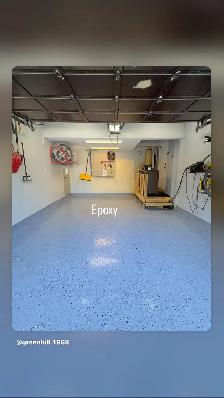 epoxy paint floor Garage