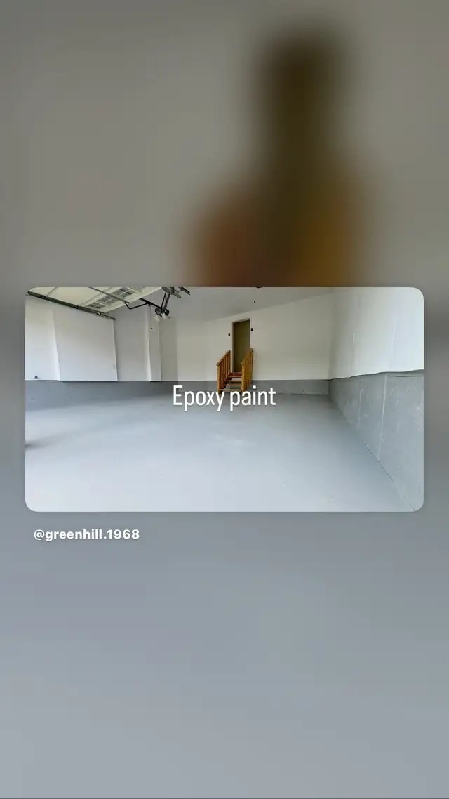 epoxy paint floor Garage - Photo 2