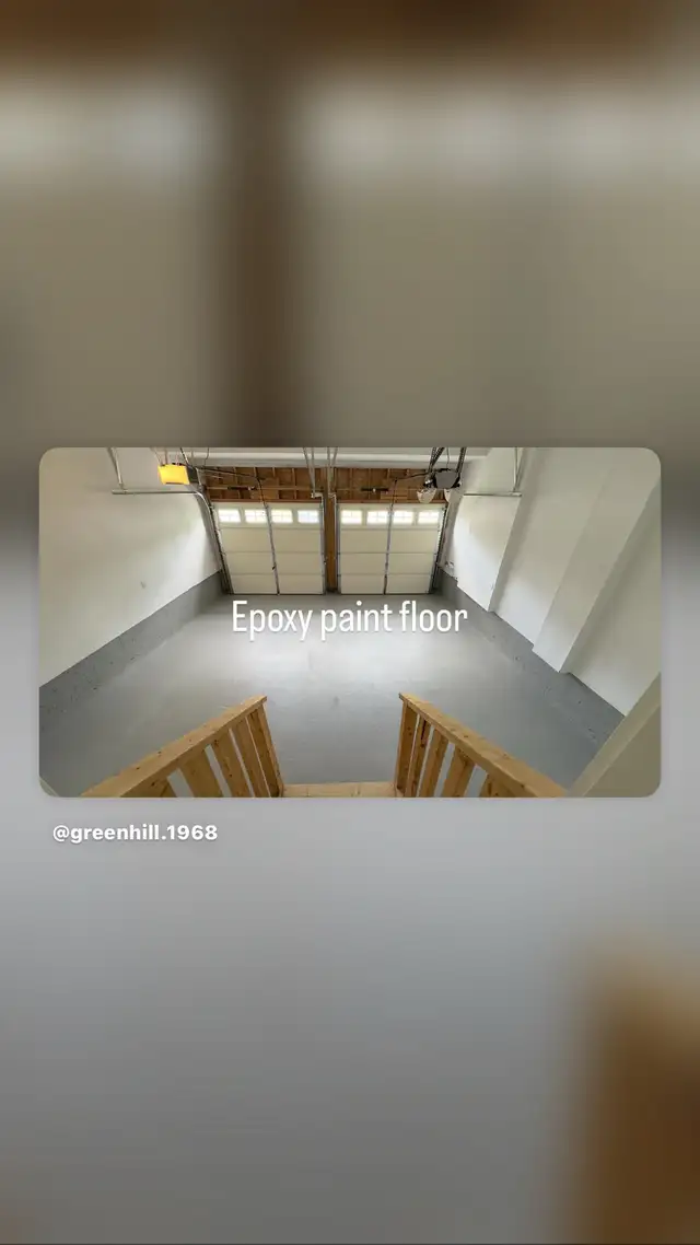 epoxy paint floor Garage - Photo 3