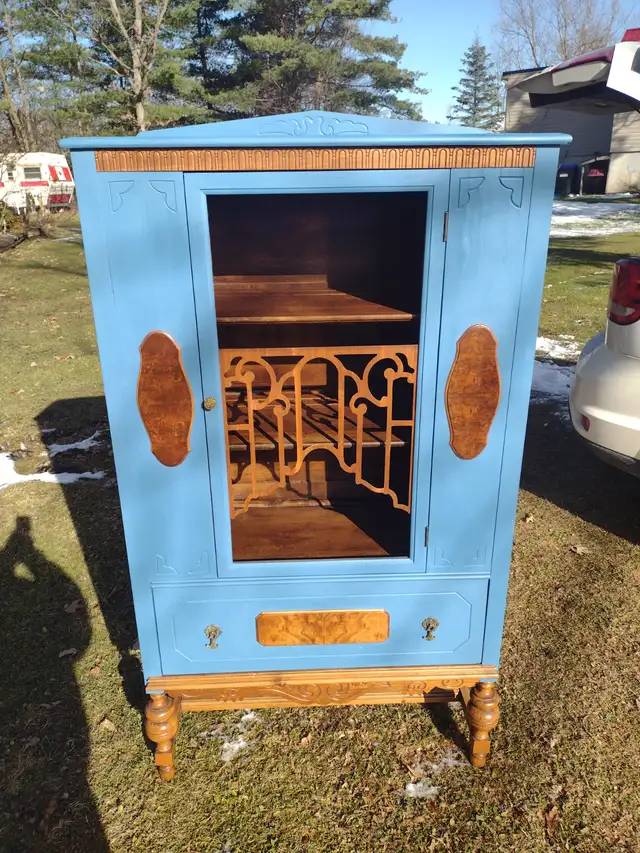 Antique cabinet with drawer