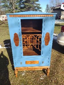 Antique cabinet with drawer