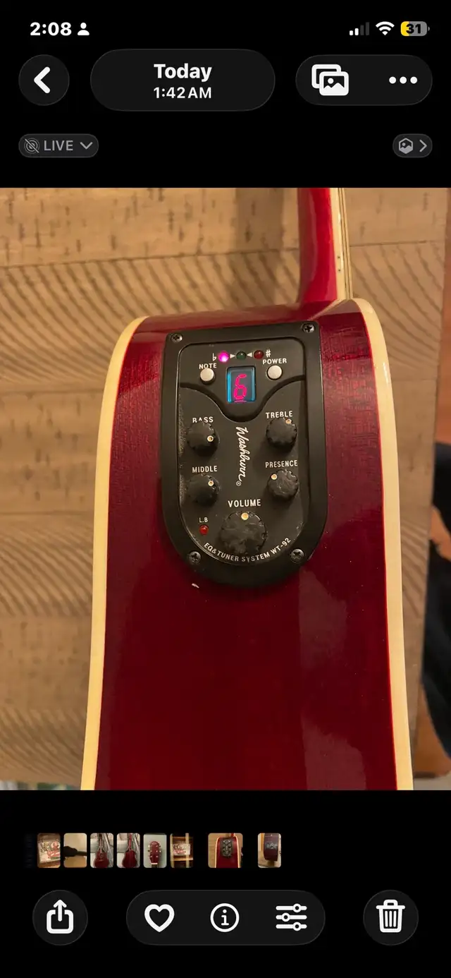 Oscar Smidt Washburn/Electric Acoustic - Photo 6