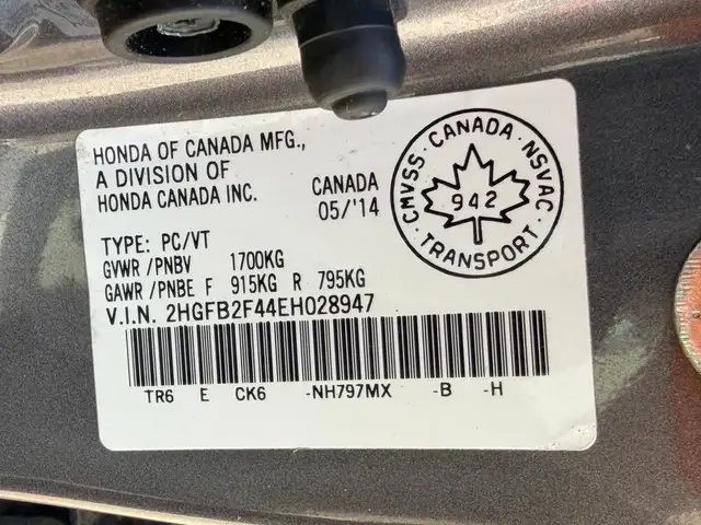 2014 Honda Civic LX 130KM CERTIFIED-WARRANTY - Photo 26