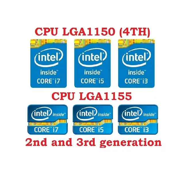 Intel CPU: i5-4670, i5-4590, i5-4570, i5-2500K…