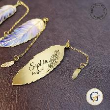 Custom Engraved Feather Bookmark with Name | Personalized Gift