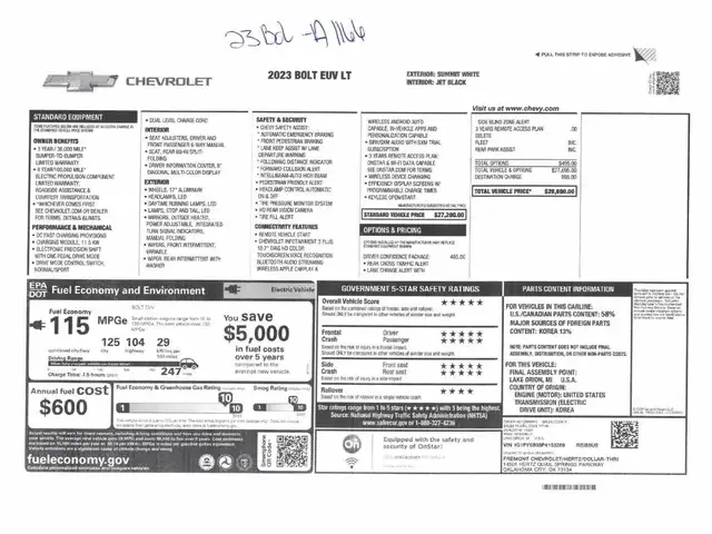 Chevrolet Bolt EUV LT 2023 a vendre - Photo 10