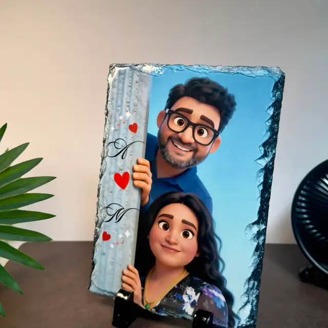 Personalized Toon Design Slate Print – Custom Cartoon Photo Gift - Photo 2