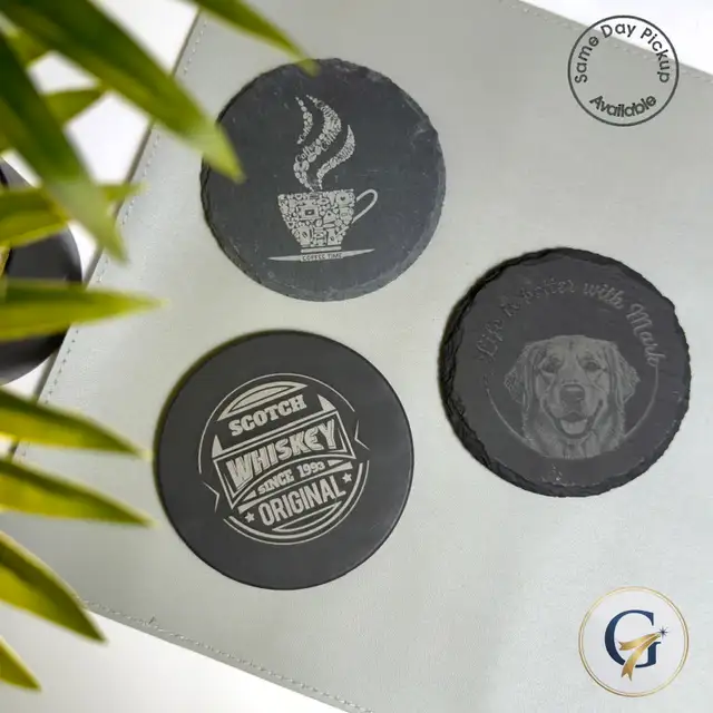Personalized slate coasters - Photo 2