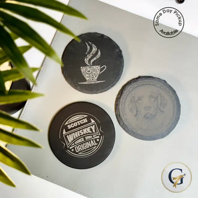 Personalized slate coasters - Photo 3