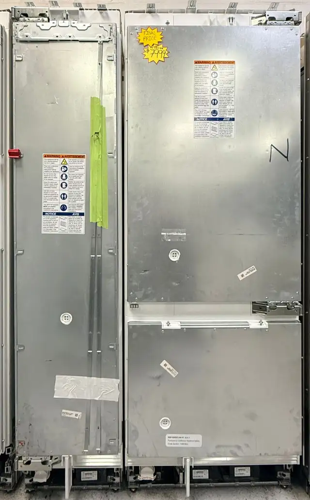 "BOSCH" Set Fridge 30"/Freezer 18" Panel Ready Built In