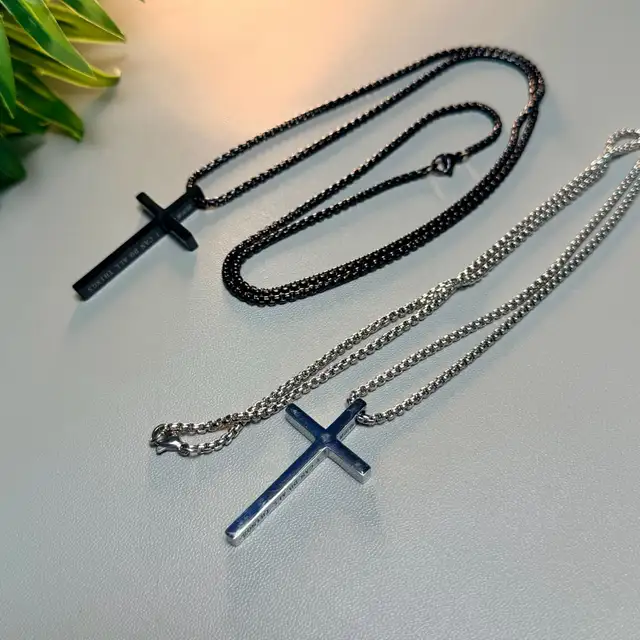 Engrave cross pendants