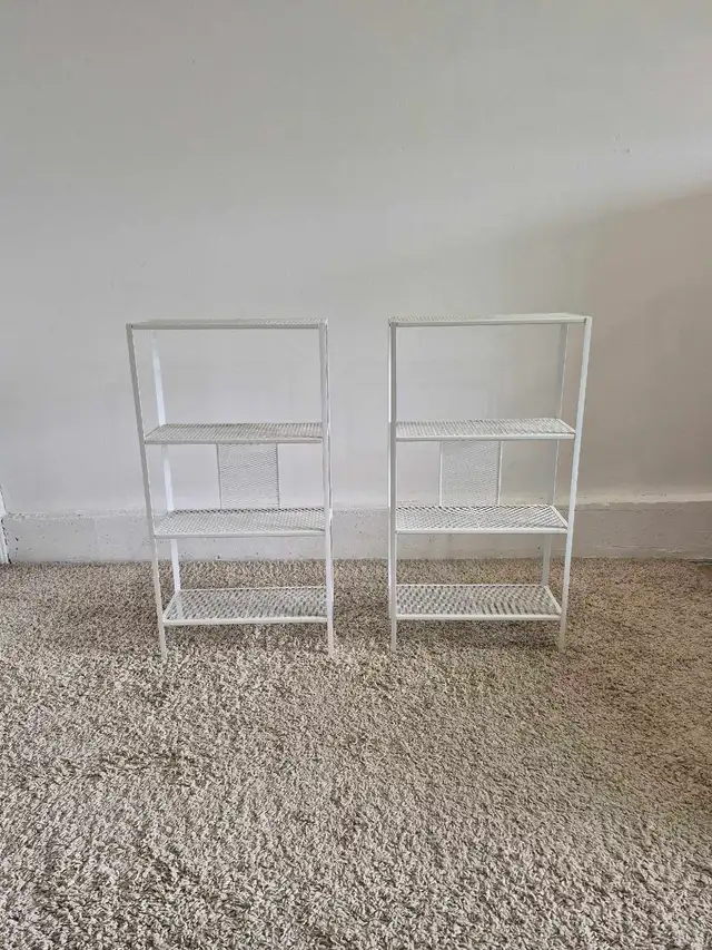 DELIVERY AVAILABLE LIKE NEW White 4 Tier Level Shelving Unit - Photo 2