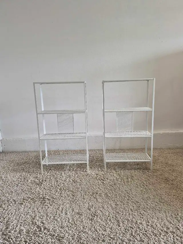 DELIVERY AVAILABLE LIKE NEW White 4 Tier Level Shelving Unit - Photo 3