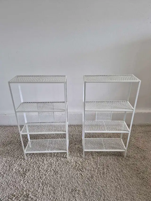 DELIVERY AVAILABLE LIKE NEW White 4 Tier Level Shelving Unit - Photo 4