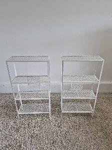 DELIVERY AVAILABLE LIKE NEW White 4 Tier Level Shelving Unit - Photo 4