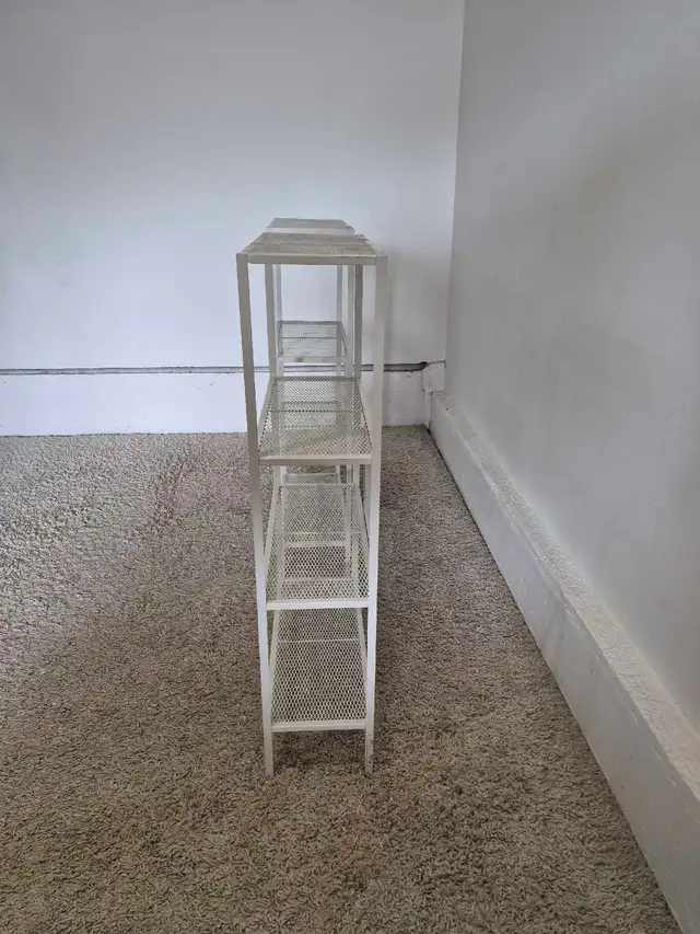 DELIVERY AVAILABLE LIKE NEW White 4 Tier Level Shelving Unit - Photo 6