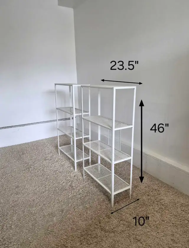 DELIVERY AVAILABLE LIKE NEW White 4 Tier Level Shelving Unit - Photo 10