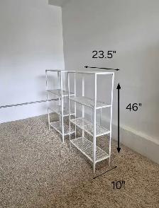 DELIVERY AVAILABLE LIKE NEW White 4 Tier Level Shelving Unit - Photo 10