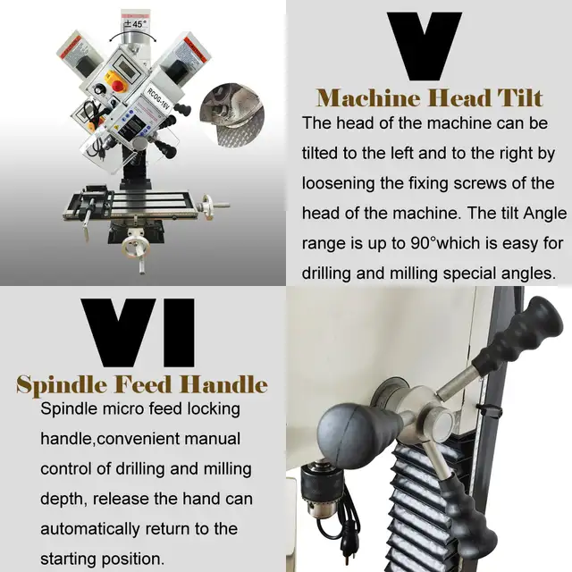 RCOG-16V Brushless Precision Milling &Drilling Machine028417 - Photo 7