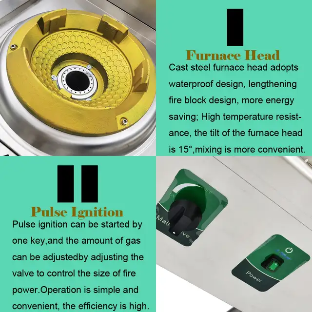 12.2' Furnace Head Diameter High Fire Stove with Baffle 053116 - Photo 7