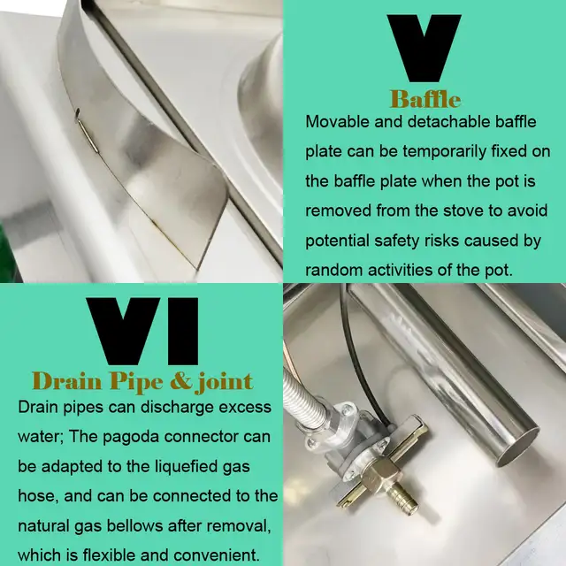 12.2' Furnace Head Diameter High Fire Stove with Baffle 053116 - Photo 9