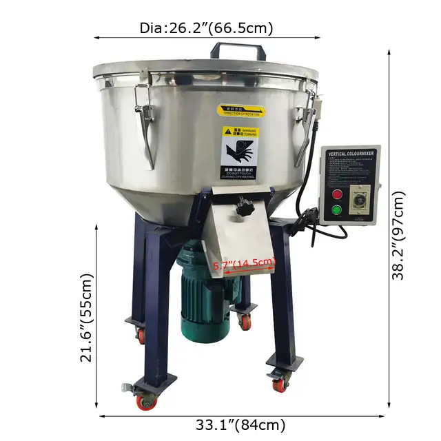 304SS Industrial Blender 50KG Vertical Color Mixer 110V 056791 - Photo 4