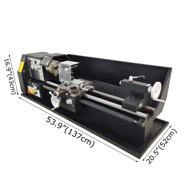 10.2'27.6' AC Motor Precision Metal Bench Lathe 110V 056851 - Photo 2