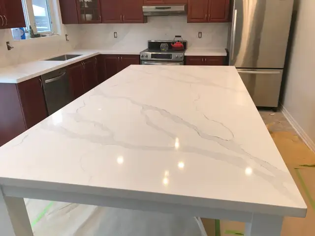 New Quartz Kitchen Countertop with FREE Sink - Photo 2