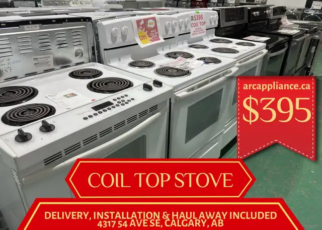 3 Day Sale on Premium Used Stoves $395-$575 Free Delivery
