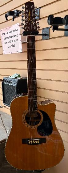 Jasmine TS612C Acoustic Electric Hybrid 12-String Guitar