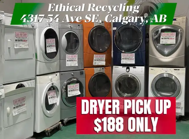 $188 Reconditioned Electric Dryer Pick Up Dryer Deal