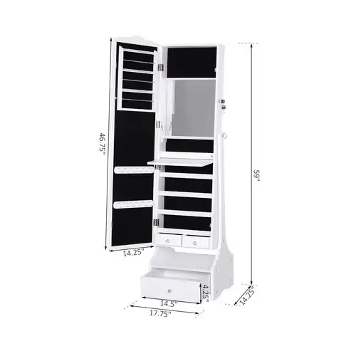 Brand New LED Standing Jewelry Cabinet Organizer $259 - Photo 3