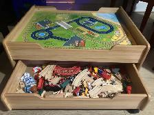 Kids Wooden Train Set