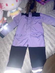 Girls Medium 7/8 One piece Snowsuit