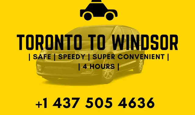 Rideshare Toronto to Windsor, Rideshare Windsor to Toronto