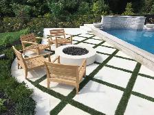 Ivory Smooth Edged Coping – Sandblasted Finish |