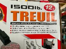 Treuil (winch) 12 volts avec câble d’aéronef de 49 pieds